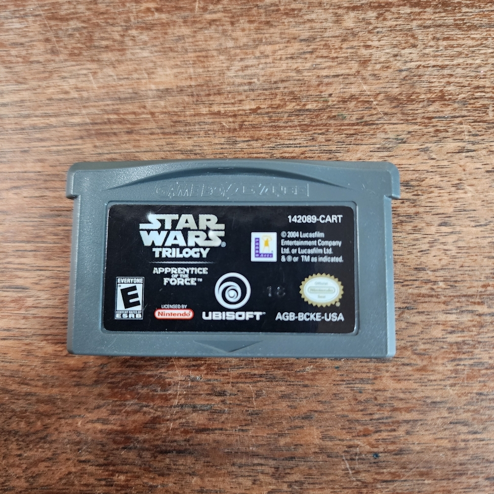 Nintendo Game Boy Advance Star Wars Triology Apprentice Of The Force Game